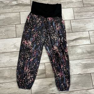 Lululemon OM Jogger Black and Multi Colored Print